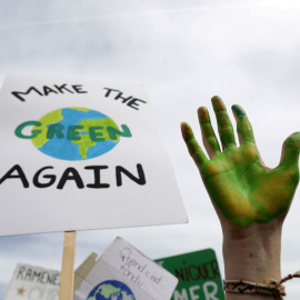 Manifestación de estudiantes contra el cambio climático" en Niza, Francia. REUTERS/Eric Gaillard