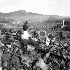 Nagasaki, 6 semanas después del ataque con bomba atómica de EEUU.