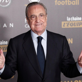  Florentino Pérez, presidente del Real Madrid y del proyecto de la Superliga europea.- EFE