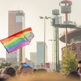  Bandera LGTBI+ en Barcelona.- Pixabay