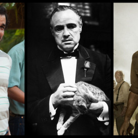  De izquierda a derecha los protagonistas de Narcos, El Padrino y 'The walking dead'