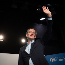  El presidente del PP, Alberto Núñez Feijóo, en la inauguración de la ronda de convenciones sectoriales del PP. David Sorrakino / Europa Press21/10/2022