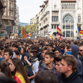  Imagen de archivo. Huelga general en Catalunya. Manifestación estudiantil en Barcelona.- Germán Lama / Europa Press