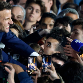  Macron celebra la victoria con sus electores.- Ludovic Marin / AFP / dpa