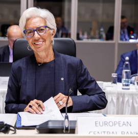  La presidenta del Banco Central Europeo, Christine Lagarde, en una reunión en Praga, a 9 de septiembre de 2022