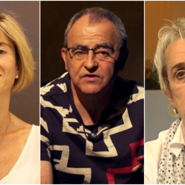  De izquierda a derecha: Pili Zabala, Andoni Txasko y Axun Lasa