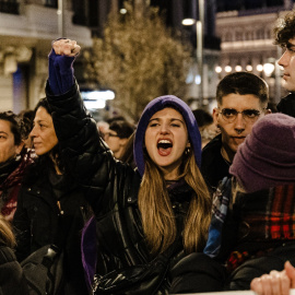  Decenas de personas durante la manifestación convocada por el Movimiento Feminista de Madrid por el Día Internacional de la Mujer. Imagen de archivo. Carlos Luján / Europa Press.