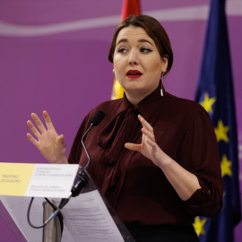 La secretaria de Estado de Igualdad y contra la Violencia de Género, Ángela Rodríguez, atiende a los medios de comunicación tras la reunión de la Conferencia Sectorial de Igualdad (Foto de Archivo). -EDUARDO PARRA / Europa Press