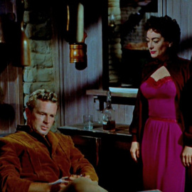 Sterling Hayden y Joan Crawford en la película 'Johnny Guitar'