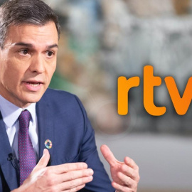  El presidente del Gobierno, Pedro Sánchez, entrevistado en la televisión pública, TVE.