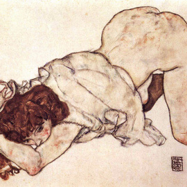 Girando sobre la noche oculta, Egon Schiele