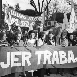 Manifestación del 8 de marzo en los años 80.- Agencia EFE