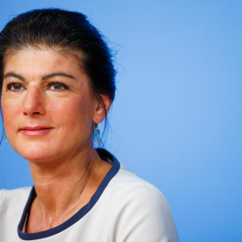  Sahra Wagenknecht Alliance (BSW) en una rueda de prensa en Berlín. EFE/EPA/CLEMENS BILAN