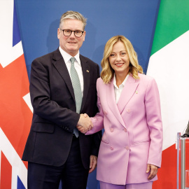  Giorgia Meloni y Keir Starmer. Imagen de archivo. Europa Press.