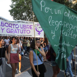 Imagen de archivo de una manifestación por la despenalización del aborto. EFE