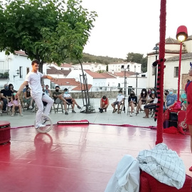 Noche blanca de la cultura en Aracena 2020 llevada a cabo cumpliendo las medidas de seguridad / Ayuntamiento de Aracena