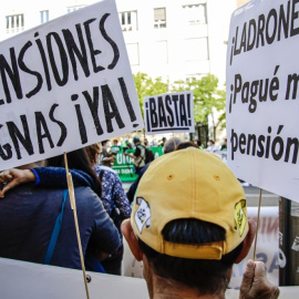 Manifestación en Madrid por una pensiones justas del pasado 2 de octubre de 2021. - Carlos Luján / Europa Press