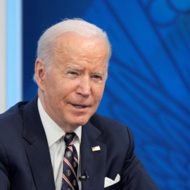 El presidente de los Estados Unidos, Joe Biden, en un congreso virtual sobre energía.- Chris Kleponis / EFE