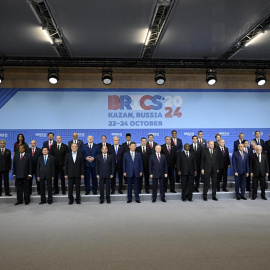 Foto de los participantes en la reunión de los BRICS en Kazán, Rusia. EFE/EPA/ALEXANDER NEMENOV