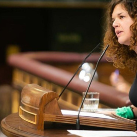 Sofía Castañón en la tribuna del Congreso de los Diputados.- EFE