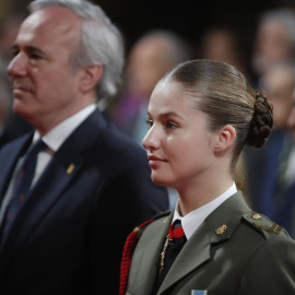  La princesa de Asturias, Leonor de Borbón, asiste a una ceremonia en Zaragoza, a 21 de mayo de 2024.- EFE/ Javier Cebollada