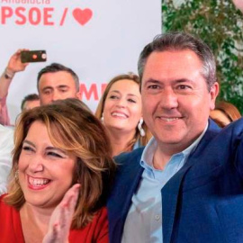 Susana Díaz y Juan Espadas en una imagen de archivo.- EFE