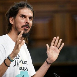  Alberto Rodríguez desde el atril cuando aún era diputado en el Congreso. - IG @albercanarias