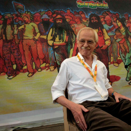  Fotografía de archivo que muestra al filósofo Antonio Escohotado antes de la conferencia 'Las cuestiones de las drogas' en la decimoséptima edición del festival de reggae Rototom Sunsplash el 24 de agosto de 2010 en la localidad castellonense de Beni