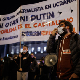  Concentración en la Puerta del Sol contra la guerra y la OTAN.- Alejandro Martínez Vélez / Europa Press