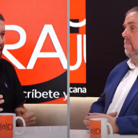 Pablo Iglesias i Oriol Junqueras al Canal Red.