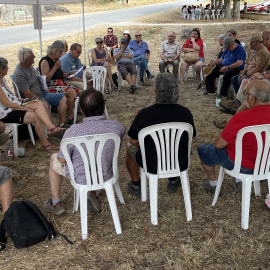 Una trobada d'activistes del moviment pensionista.