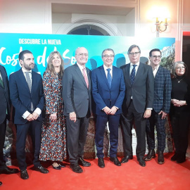  Representantes de Málaga -De la Torre y Salado en el centro- durante FITUR 2019. - Diputación de Málaga.