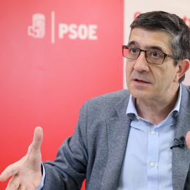 Patxi López, durante la entrevista con 'Público'.