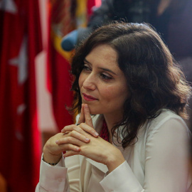 La presidenta de la Comunidad de Madrid, Isabel Díaz Ayuso durante la reunión del Consejo de Gobierno de la Comunidad de Madrid. EP