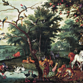 'El paraíso en tierra', de Jan Brueghel el joven (ca. 1620-1625) - Foto cortesía de Arthemisia España.