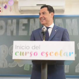  Moreno Bonilla en el inicio del curso escolar. - Instagram