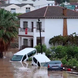  Álora fue una de las localidades más afectadas por el desbordamiento del río Guadalhorce. - EFE