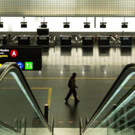 Aeropuerto Barcelona vacío