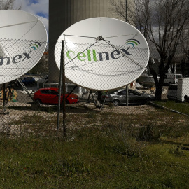 Antenas del gestor de infraestructuras de telecomunicaciones Cellnex en Madrid. REUTERS/Sergio Perez