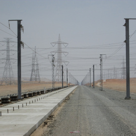 Obras del AVE de La Meca-Medina