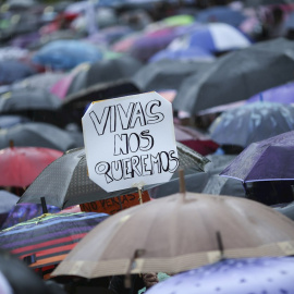 Imagen de archivo de una manifestación contra la violencia machista. EFE/David Fernández