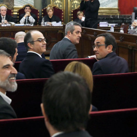 Los acusados en el juicio al 'procés', hace unos días en el Supremo. J.J. Guillen/REUTERS