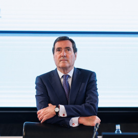 El presidente de la CEOE, Antonio Garamendi, durante la Asamblea General 2022 de la patronal. E.P./Alejandro Martínez Vélez 