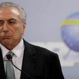 Temer, durante una rueda de prensa en Brasilia este jueves. REUTERS/Ueslei Marcelino