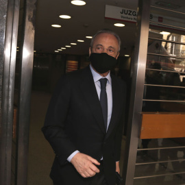  Florentino Pérez sale del juicio de Fernando Fernández Tapias contra sus hijos, en Madrid (España), a 02 de marzo de 2021. (Foto de ARCHIVO)