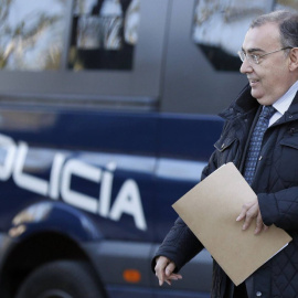 El comisario Enrique García Castaño, 'El Gordo', a su llegada a la Audiencia Nacional el pasado martes. | EFE