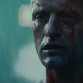  Roy Batty en el momento de su muerte en Blade Runner.