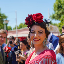 Macarena Olona, en la Feria de Sevilla. E.P./Eduardo Briones