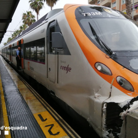 Accidente de un tren Rodalies en Mataró. / Mossos d'Esquadra