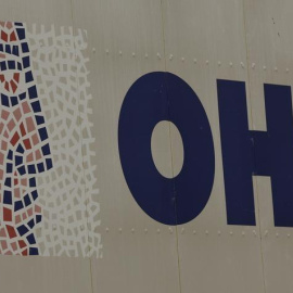 El logo de la constructora OHL. REUTERS/Sergio Pérez